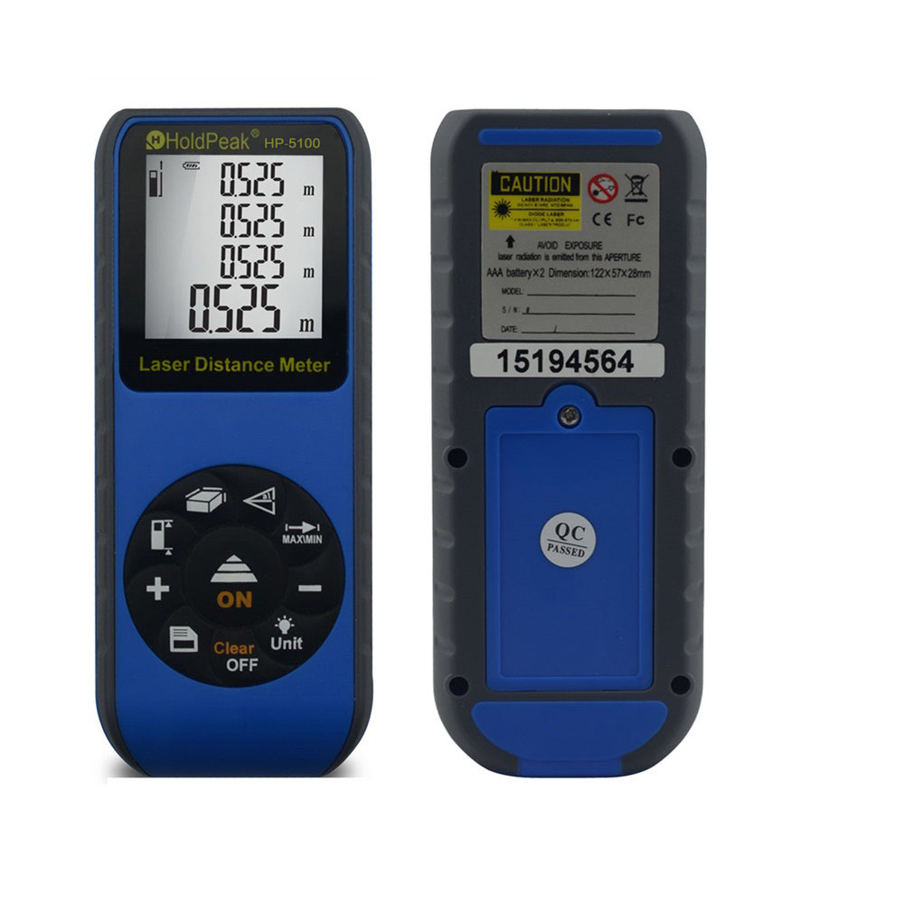 เครื่องวัดระยะเลเซอร์ 100 เมตร Holdpeak hp-5100a laser distance meter 